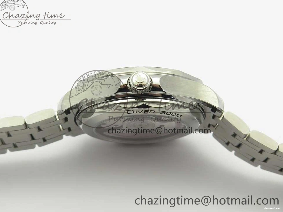 0424 ZeroBulk 2018 Seamaster Diver 300M OMF Best Edition Blue Ceramic Blue Dial on SS Bracelet A8800 (Black Balance Wheel) 7957